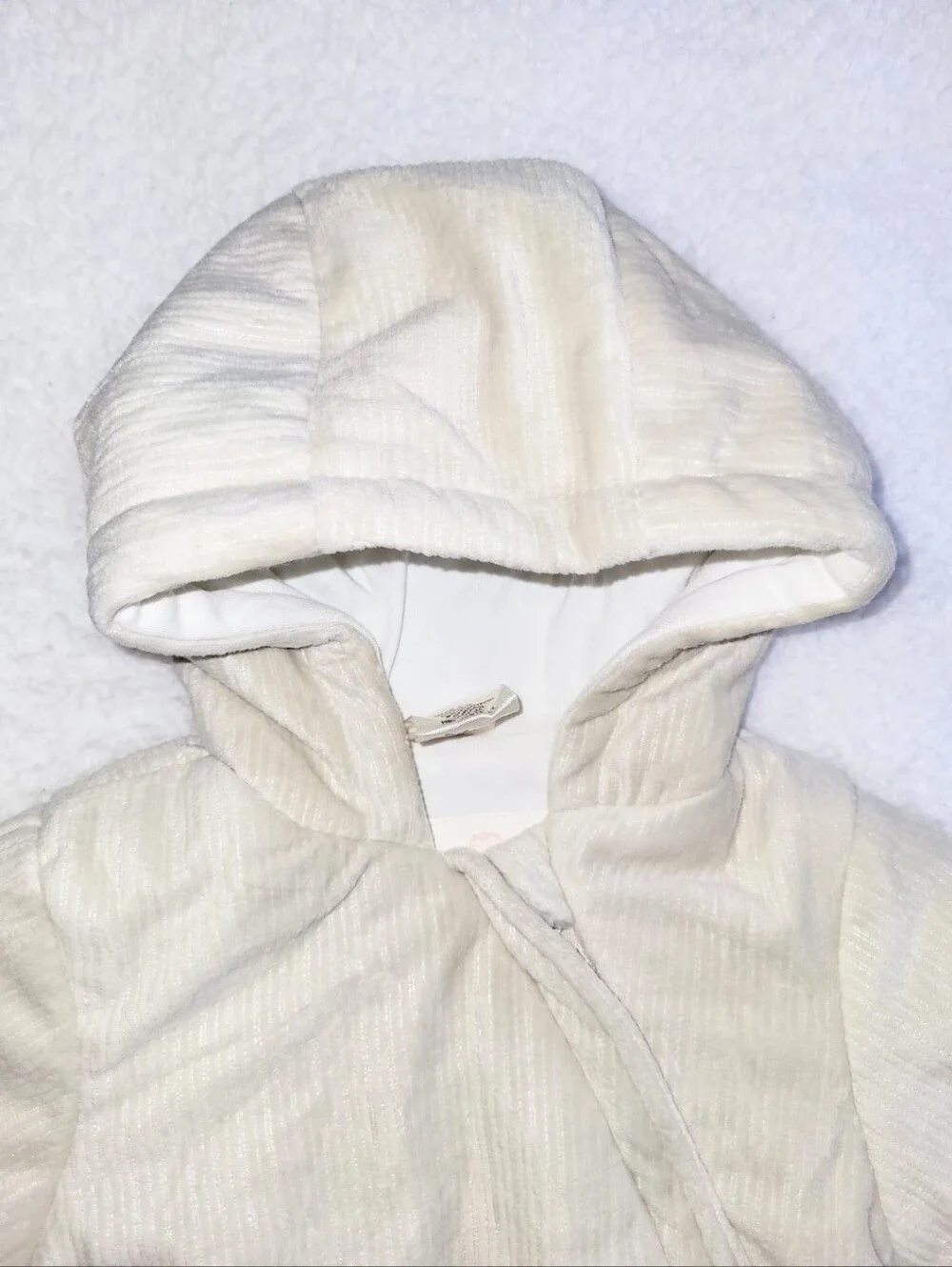 NWOT First Wish Cream Shimmer Baby Pram Winter Bunting Snowsuit Unisex 3-6 Month